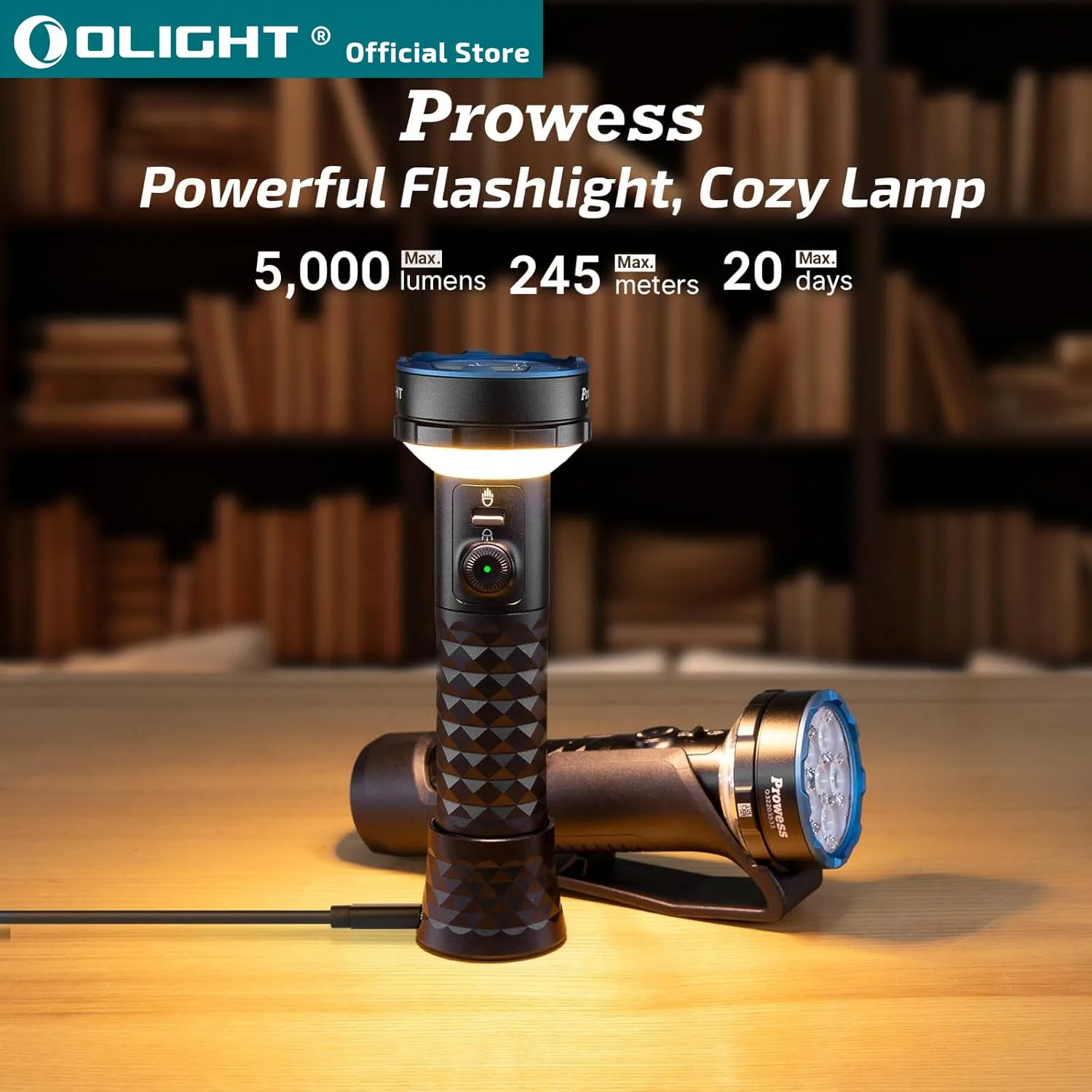 Фонарики OLIGHT Prowess с высокой яркостью, 5000lms, суперъяркие с кобурой, высокоэффективные фонарики с двунаправленной зарядкой