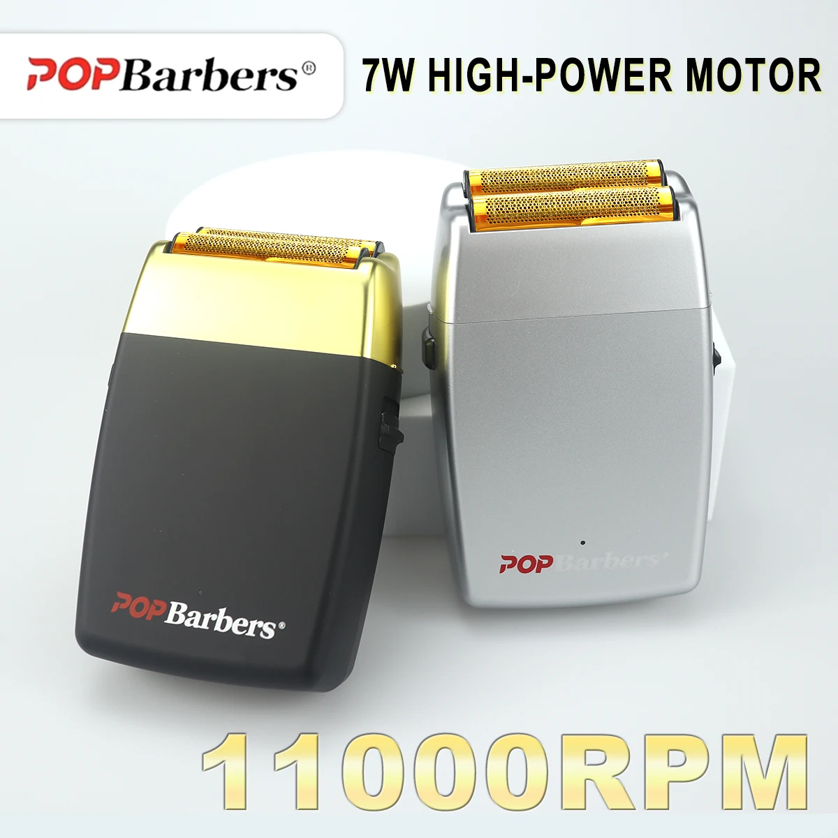 Professional Electric Men's Beard Trimmer POP Barbers P620 11000 RPM Double Foil Shaver Electric Shaver USB Hair Cutting Machine