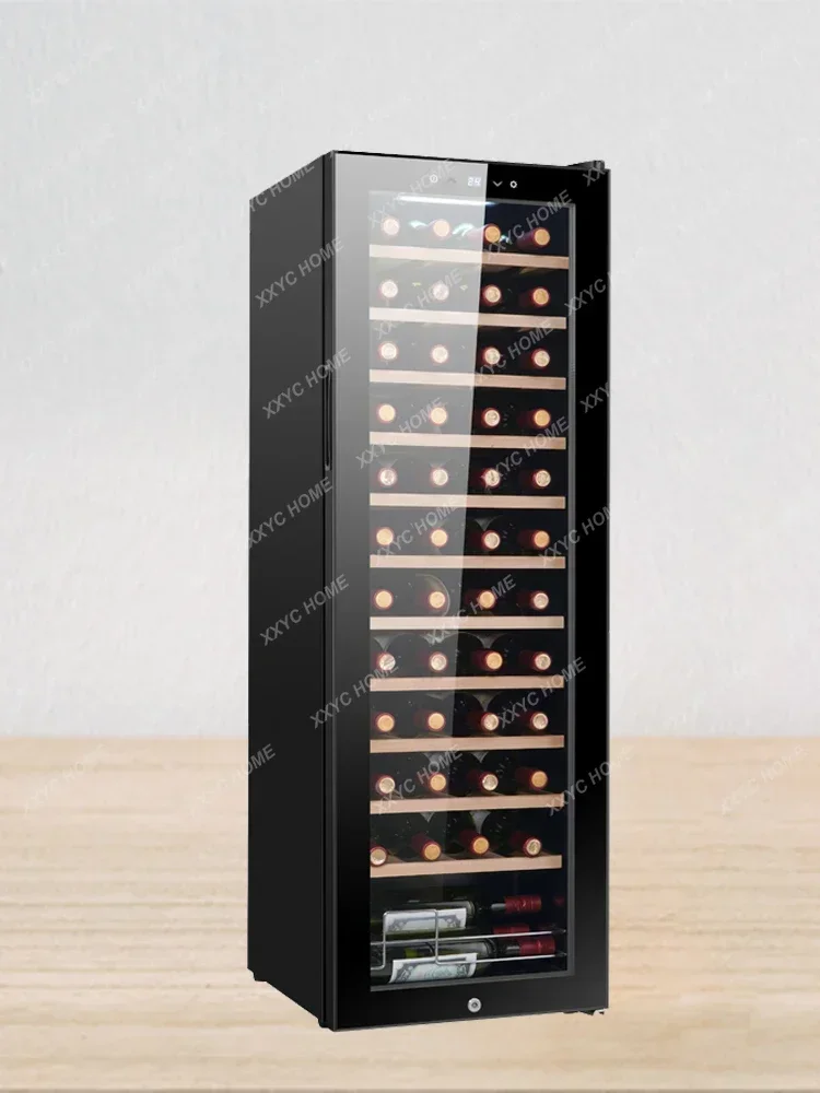 Constant temperature wine cabinet Air-cooled frost-free tea embedded with three glass locks