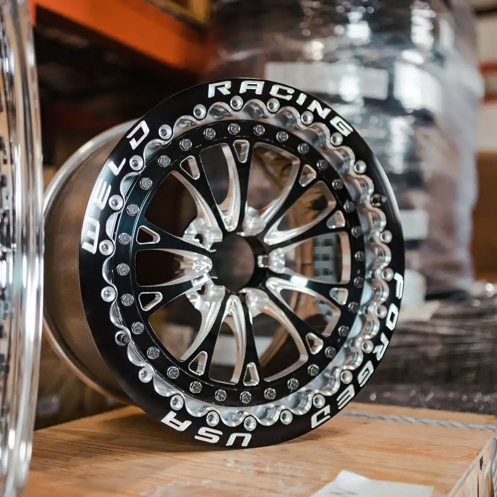 Weld Drag Racing 17x10J 18x12J 18x10J 7 backspace Aluminum Car Beadlock Forged Negative Offset 139.7 engrave Wheels