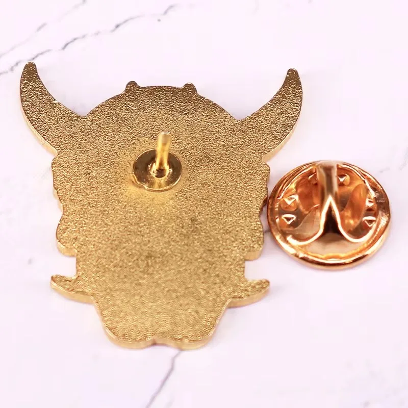 Oni Mask Lapel Pin Pin Japanese Devil Metal Badge Brooch