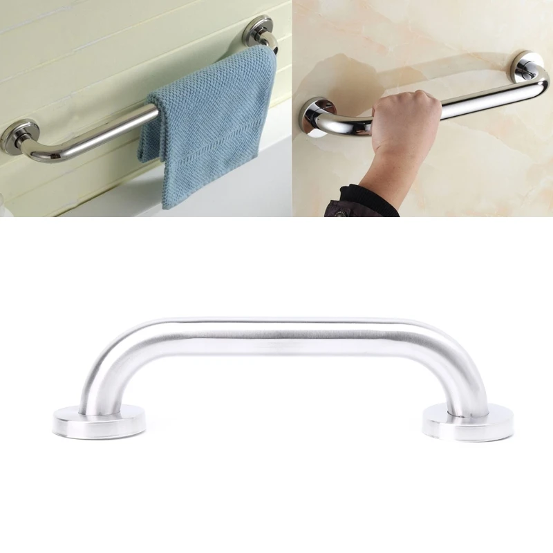 25cm Bathroom Shower Tub Handrail Stainless Steel Safety Toilet Support Rail Gra