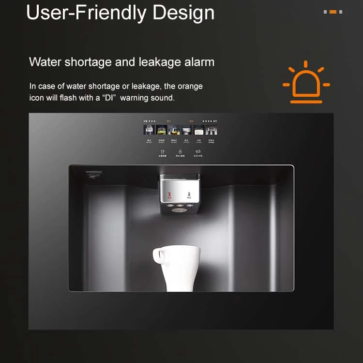 تصميم سهل الاستخدام، تدفق كبير، منقي قلوي معدني مدمج للمياه للمطبخ