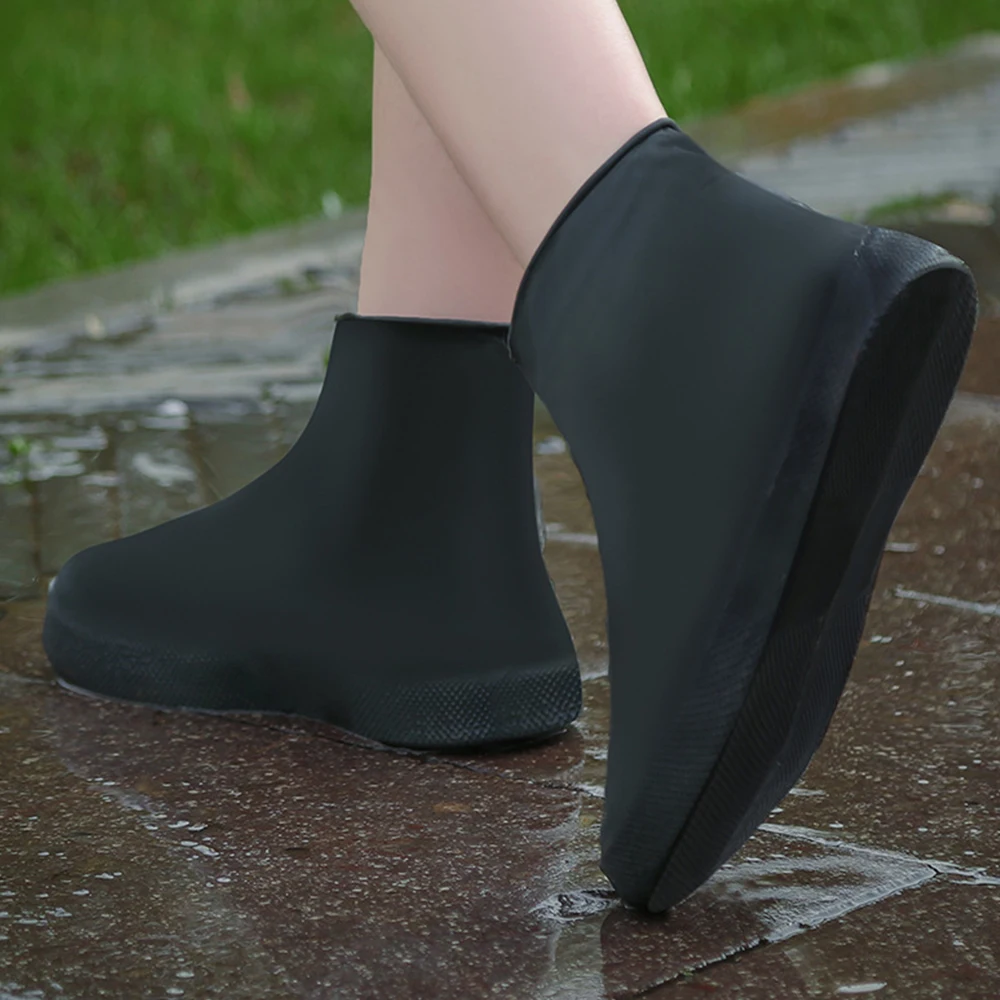 

Walking Shoes Latex Shoe Covers Shoes Protectors Waterproof Rain Boot Thickened Elastic Rain Shoe Cover Outdoors