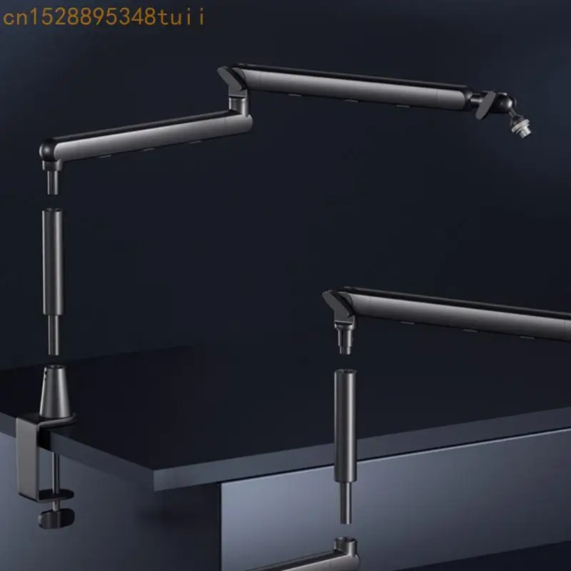 y4qf ميكروفونات قابلة للطي صدمة صدمة الازدهار مع المشبك للمطربين