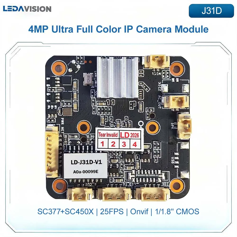 j31d-4mp-ultra-full-color-ip-camera-module-sc377-sc450x-intelligent-ai-two-way-audio-security-surveillance-pcb-board