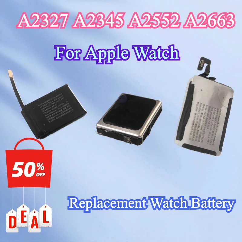 

New Replacement Battery A2552 For Apple Watch Series 7 45mm 309mAh, A2663 A2327 A2345 A2552 For Apple Watch Series 7 41mm 284mAh