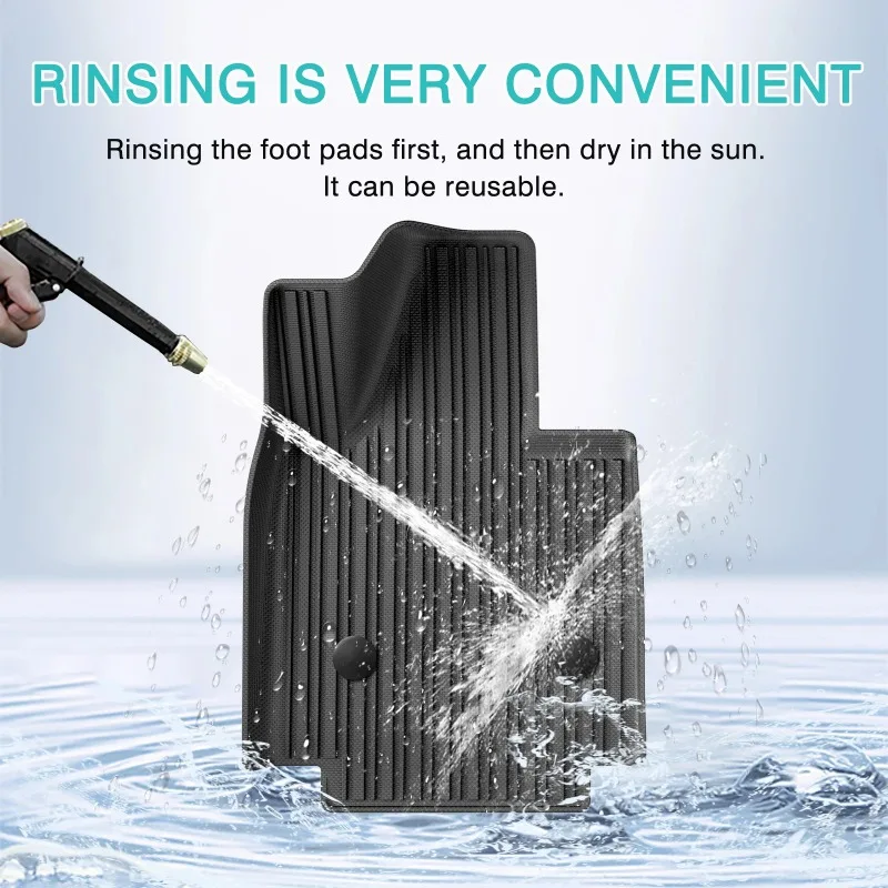 Картина 3: Коврики для NIO ET7 2022 2023 2024 Автомобильные коврики TPE 3D, коврики для багажника, всепогодные аксессуары (левый руль)