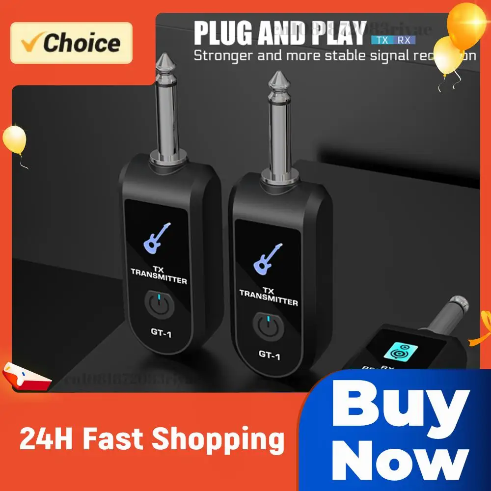 Wireless Guitar System Launcher Receiver 2.4G Wireless Guitar Transmitter Receiver Bass Guitar pickup for Electric Instruments