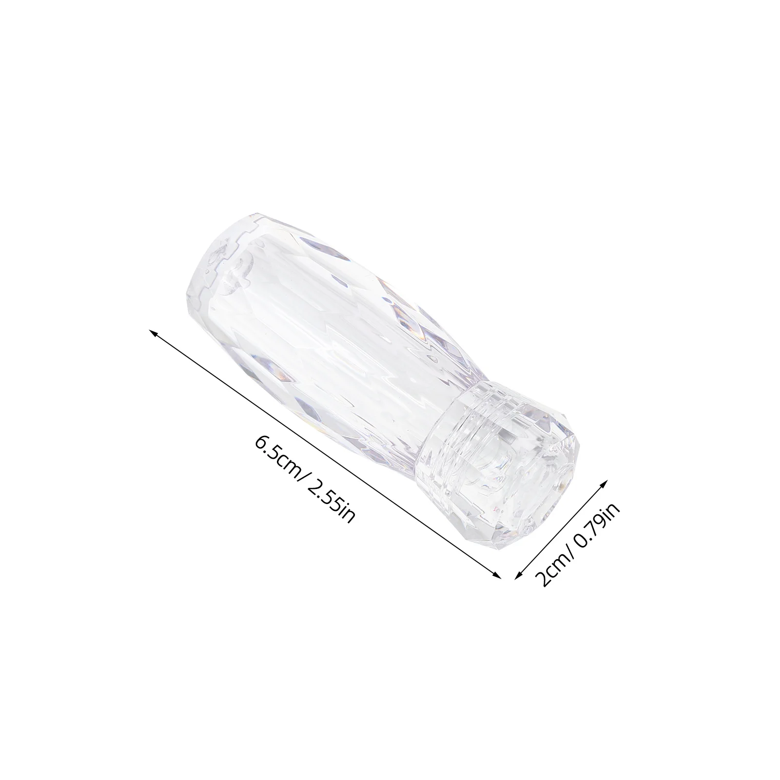 5 個 3 ミリリットルグリッター容器透明プラスチック瓶旅行用メイクアップ Diy 工芸品詰め替えパウダーディスペンサーボトルルースメイクアップ