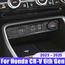 For Honda CRV 6th Gen 2023 2024 2025 / CR-V Hybrid Car Central Control USB Port Trim Frame Cover Auto Styling Accessories