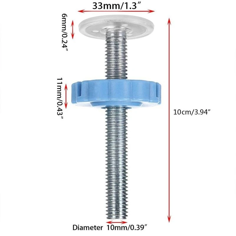 

J15U 4pcs/pack Steel Screw Bolt Nut Staircase Fix Pets Baby Safety Sturdy Gate Bar Install Household Secure Accessory