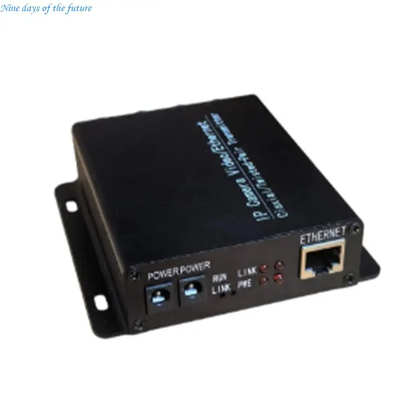 Fixed Mount Coax Link Device with RJ45 Input and Lights 2000m E65A