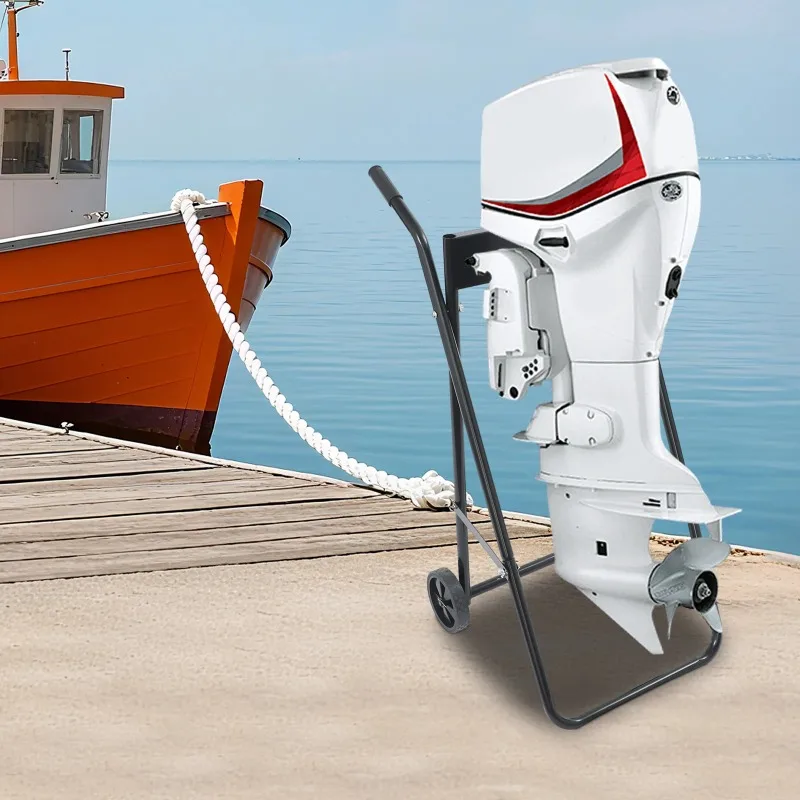 Outboard Boat Motor Cart, Engine Carrier, Multi Purposed Engine Stand, Foldable Boat Engine Dolly for Motors up to 30HP