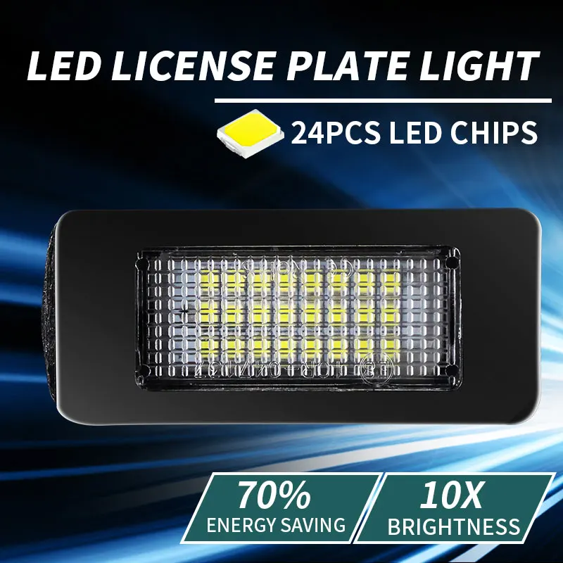 

2PCS For VW Jetta Mk6 MK7 Caddy Mk4 Golf 6 7 Passat B6 B7 B8 Polo MK5 6R 6C Tiguan Mk1 MK2 Multivan Mk6LED License Plate Light