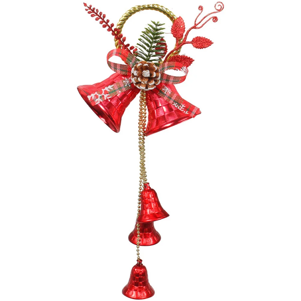 

Christmas Tree naments Bell Hanging Decors Silver Giant Rattle Bells Metal Scene Pendants Xmas Home Party Props Christmas