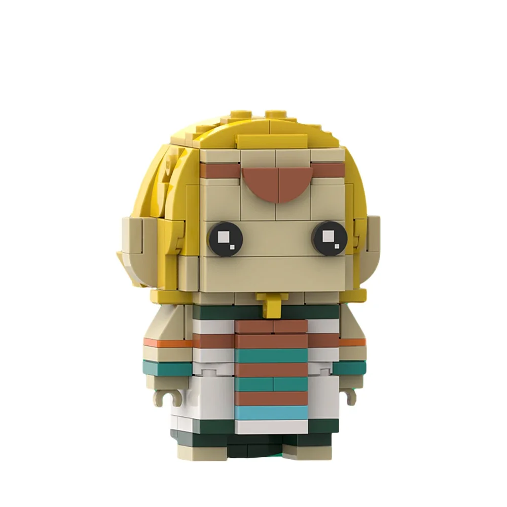 MOC-Princess-Brickheadz Model Building Blocks para Crianças, Purah Clássico, Figuras Rauru, Ganondorf Mumificado, Bricks Toy, Jogo, Reinos