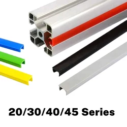 20Pcs/Lot 6mm/8mm/10mm Hard Slot Cover Each Length 500mm Flat Seal Panel Holder for 20/30/40/45 Series EU Aluminum Profile
