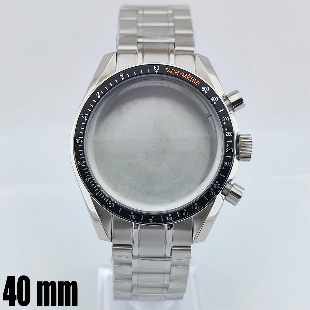 VK63 Case NH35 Watch Case Panda Dial Japan quartz Watch NH36 Case Chronograph Electronic Multifunctio Suitable For VK63 Movement