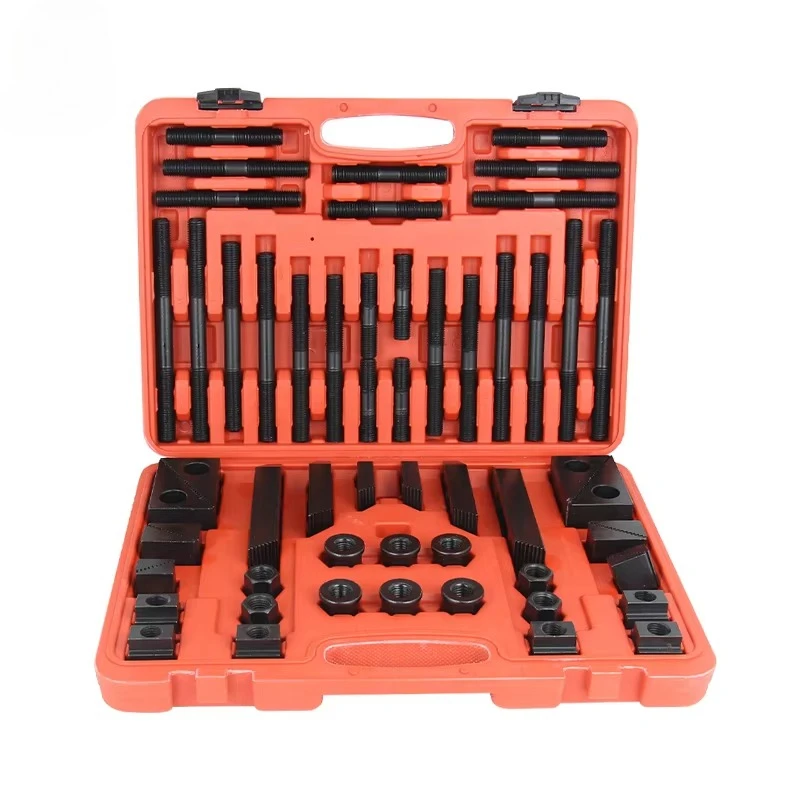 52pcs Steel Clamping Kit CK16 CK14 CK12 CK10 CK8 M20 M18 M16 M14  M12 M10 M8 M6 58pcs T Nuts Clamping Kit 58pcs
