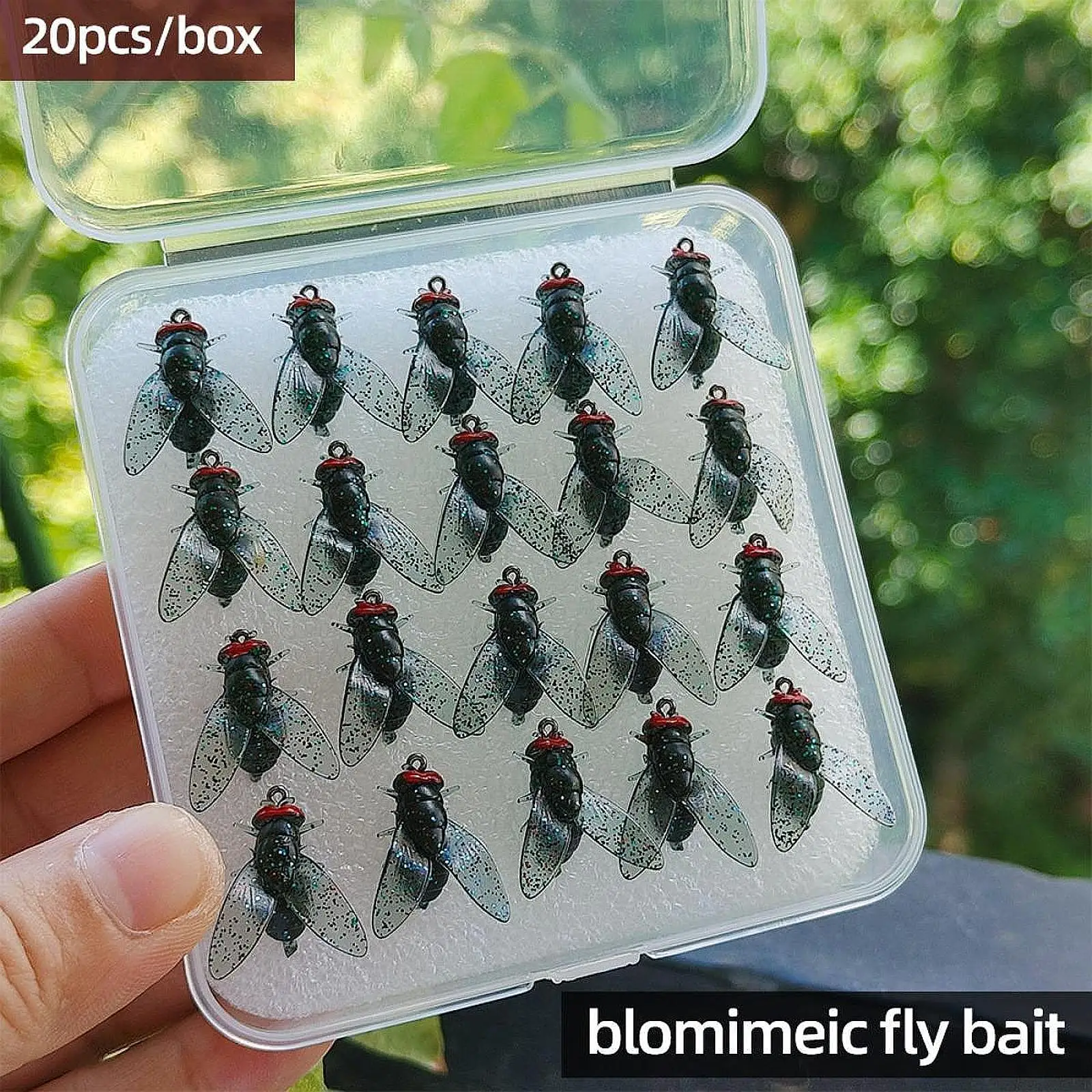 

20Pcs Fly Fishing Flies Portable with Carry Case Fly Fishing Lures Fishing Baits for Bass Salmon Sunfish Panfish Fishing Tackle