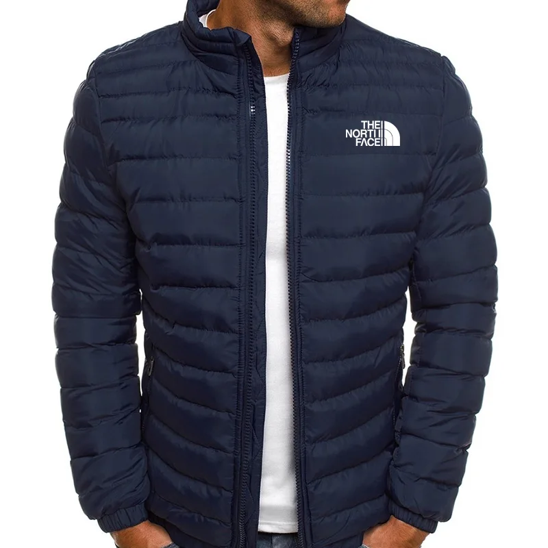 

Chaqueta de manga larga para hombre, abrigo ligero y cálido, cortavientos ajustado, Parker, invierno, novedad de 2024