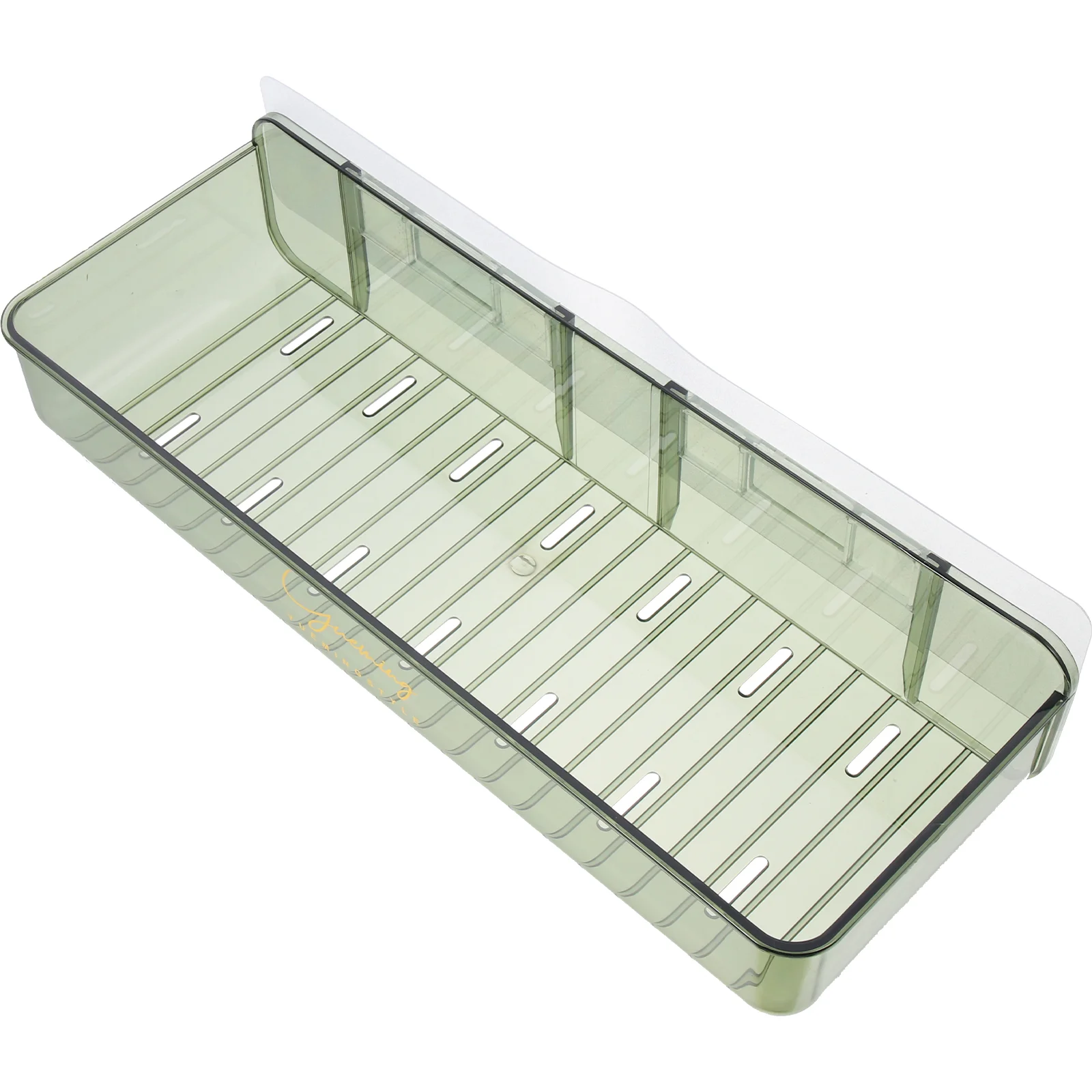 

Countertop Bathroom Shelf Hanging Shelves for Wall Nail-free Seasoning Rack Sticker Restroom Green The Pet Toothbrush Holders