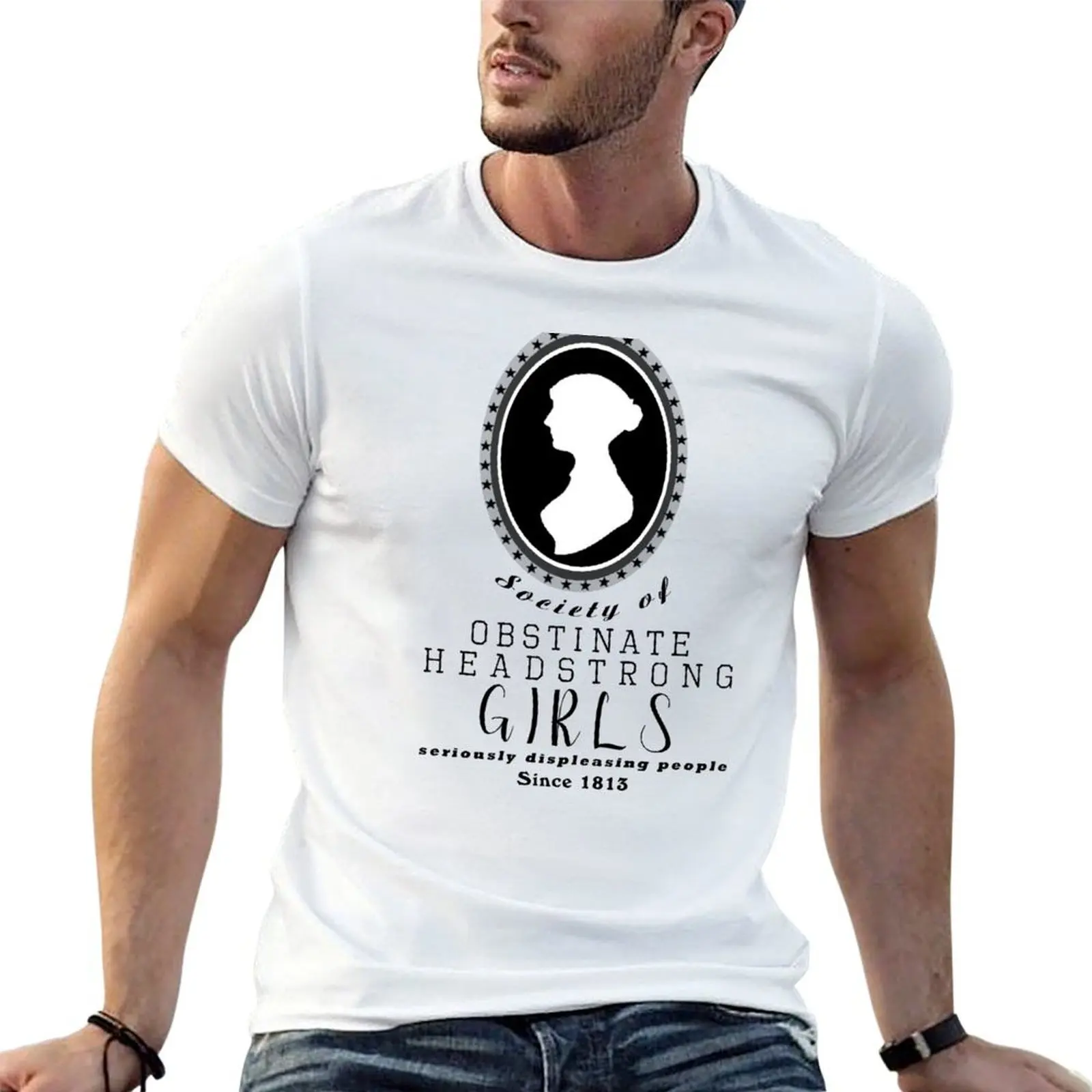 

Society of Obstinate Headstrong Girls Seriously Displeasing People T-Shirt men t shirt cotton 100% T-Shirt