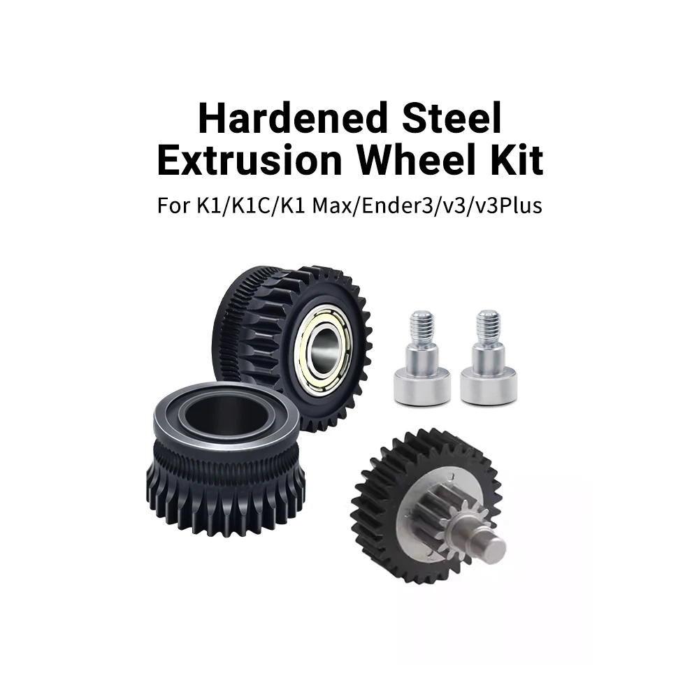 

Комплекты шестерен для экструдеров K1C: цельнометаллические приводные шестерни для экструдеров K1 Max и K1, с DLC-покрытием, никелированные, высокопрочные, для 3D-принтеров