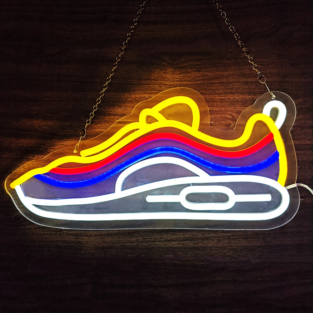 Scarpe luce al Neon per regalo di compleanno fidanzato le luci dell\'insegna al Neon con scarpe Creative sono adatte per collezionisti e espositori