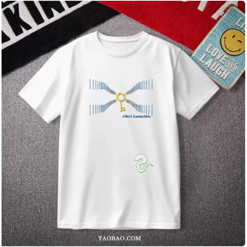 20151123 Anime Touhou Project Kawashiro Nitori Short Sleeve T-shirt Summer Cosplay Student Loose Tops New XT
