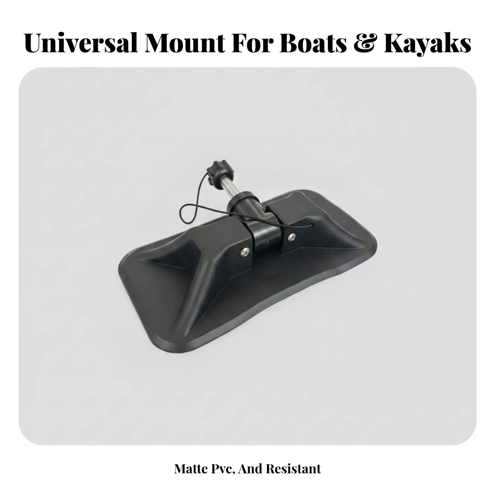 Secure Paddle Lock with Tether Cord | Rubberized touch faces, Compact Rectangular Base, Boat Paddle Lock, for Kayaks