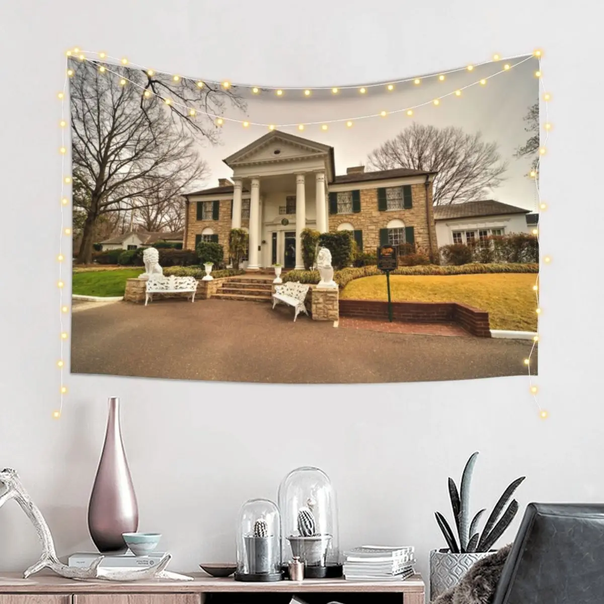 Graceland Tapestry Decorations For Room Wall Art Wall Carpet Home Decor Accessories Tapestry