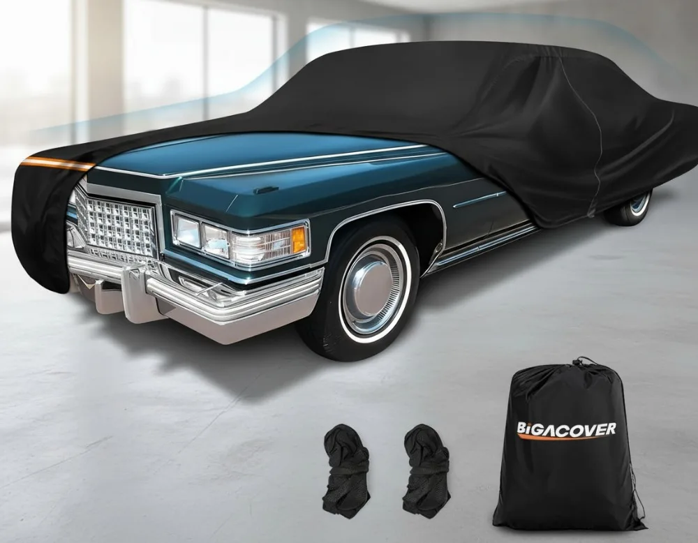 

Universal Classic Sedan Car Cover 1959-1984 All Weather Waterproof Windproof Full Protection with Door Zipper