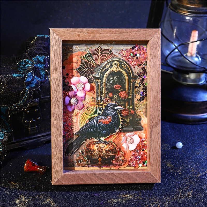 Magia Collector Series PET Sticker, Mensagem Retro, 6 Pc Lot