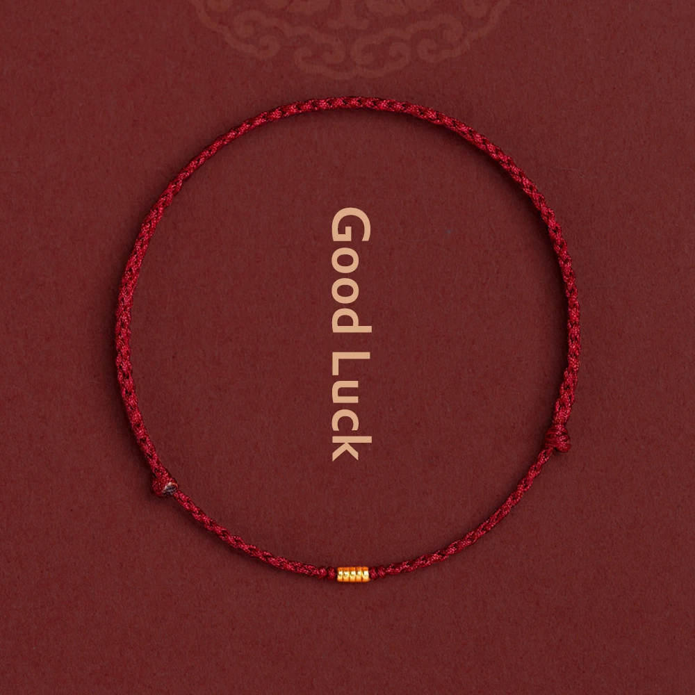 Red String Bracelet with Bead Kabbalah Protection Thread Handmade String Bracelets Good Luck for Women Men Girls Boys