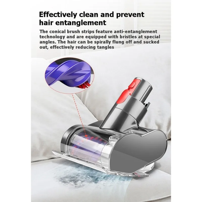 B82B-Compatible With For Dyson Vacuum Cleaners V7, V8, V10, V11, V12, And V15 Motorized Mattress Mite Removal Brush Roller