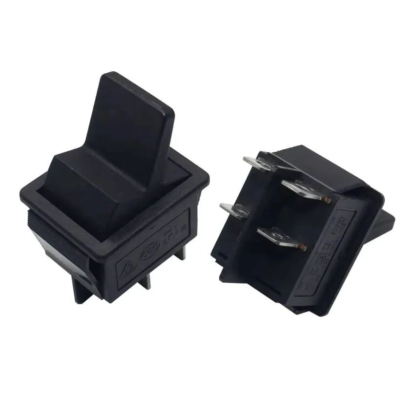 Light Country 250V 16A Black Blender Locking Momentary Rocker Switch For Blendtec