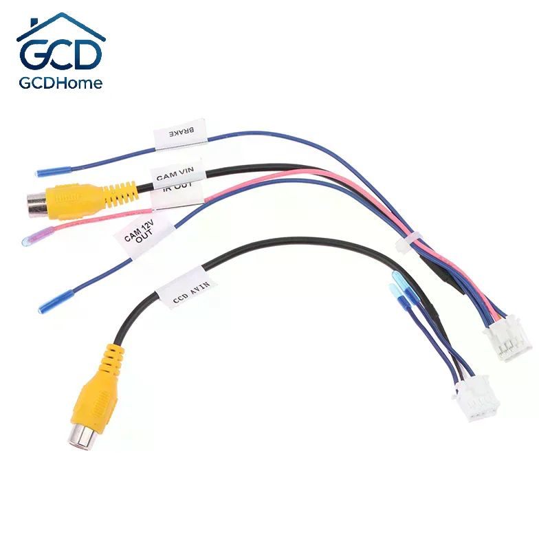 1PC For Car Stereo Radio DVD Radio Monitor Cable Connector 10Pin Rear View Backup Camera Cable Adaptor