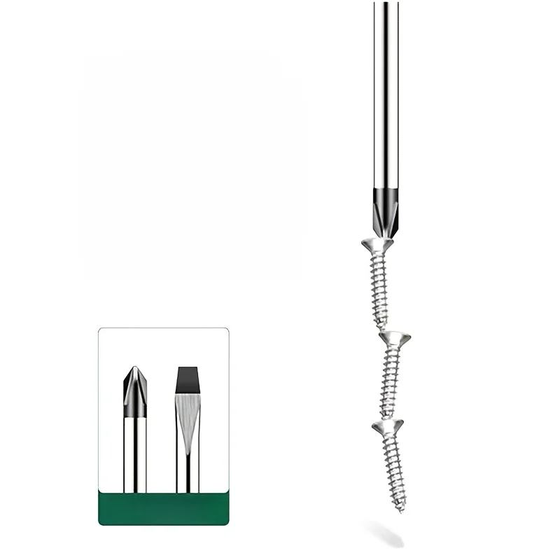 Schraubendreher-Set mit magnetischer Spitze, Kreuzschlitz und flach, professioneller Kissengriff | Handwerkzeug-Set – Detail 6