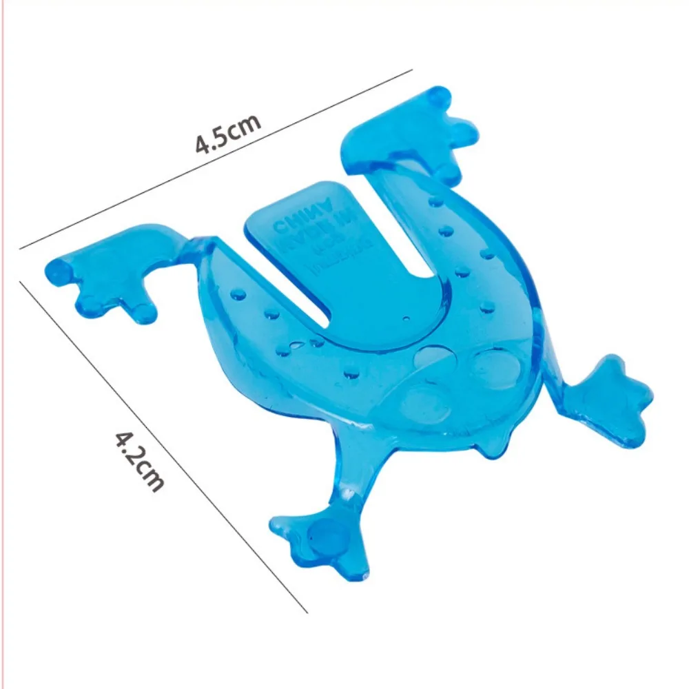 Lustige Plastiks prung frosch farbe zufällige transparente/einfarbige lustige Spielzeuge, die Froschs pielzeug hüpfen