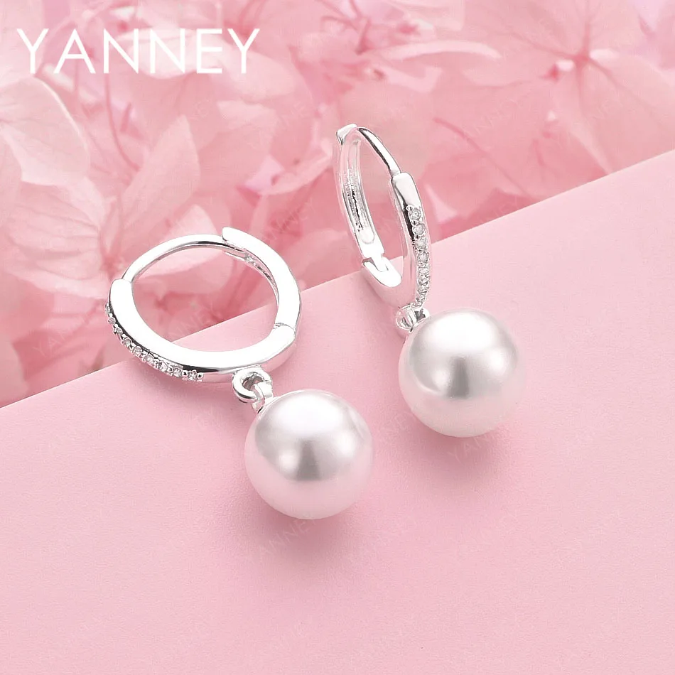 

Изысканные серьги из стерлингового серебра 925 пробы с жемчугом 12 мм для женщин, модные аксессуары, ювелирные изделия, свадебные подарки