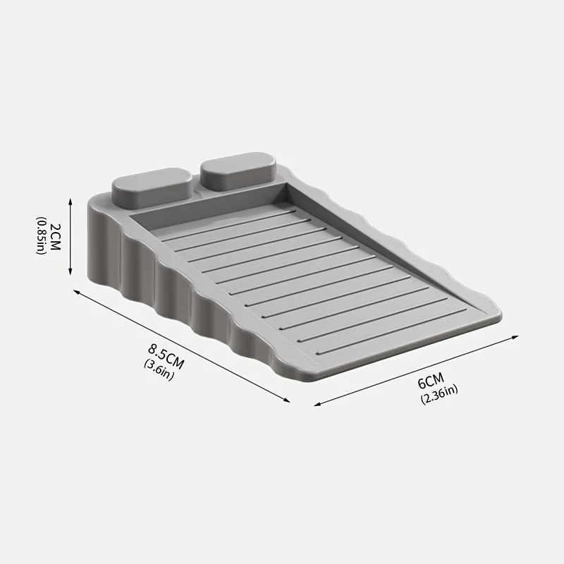 2pcs Adjustable Height Creative Windproof Door Stops, Plastic Frosted Surface Wedges, Safety Door Blocks, Anti-Collision Door St
