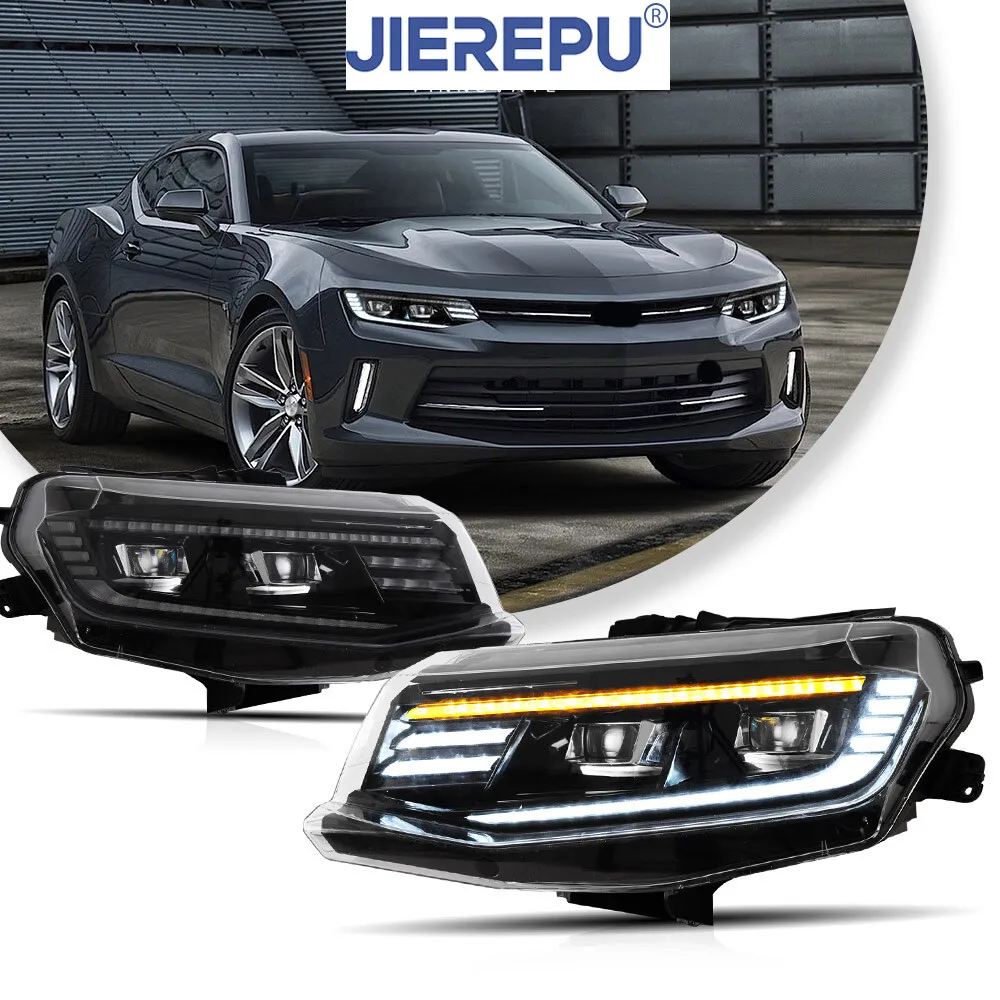 

1 пара указателей поворота, 2 шт., светодиодные фары для проектора для Chevrolet Camaro 2016-2018 и 2019-2023 ZL1