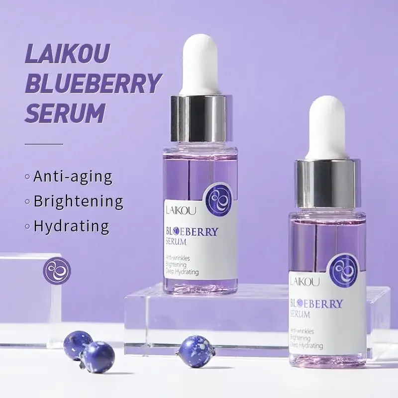 Brightening Blueberry Face Serum Hydrating Moisturizing Skin Care Essence Repair Non Greasy Refresh Treatment