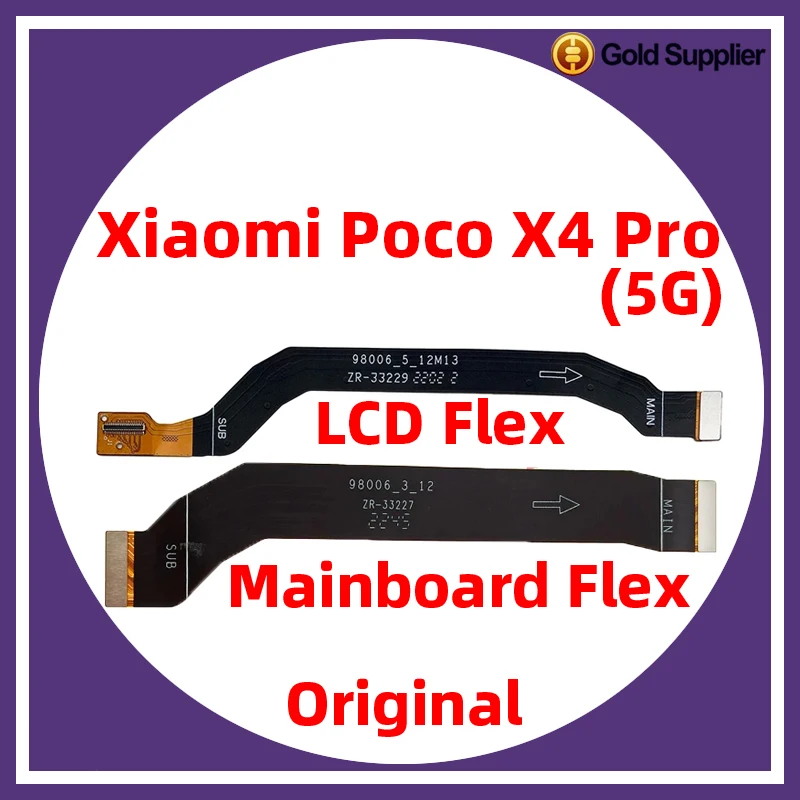 For Xiaomi poco X4 pro 5G Main Board Motherboard LCD display Connector Flex Cable Replacement