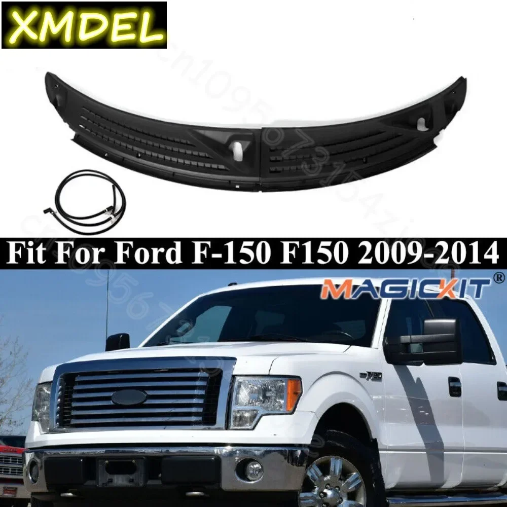 

Front Cowl Panel Grille Windshield Wiper W/ Seals protector auto 1pcs Fits for Ford F150 F-150 2009 2020 2021 2022 2023 2014