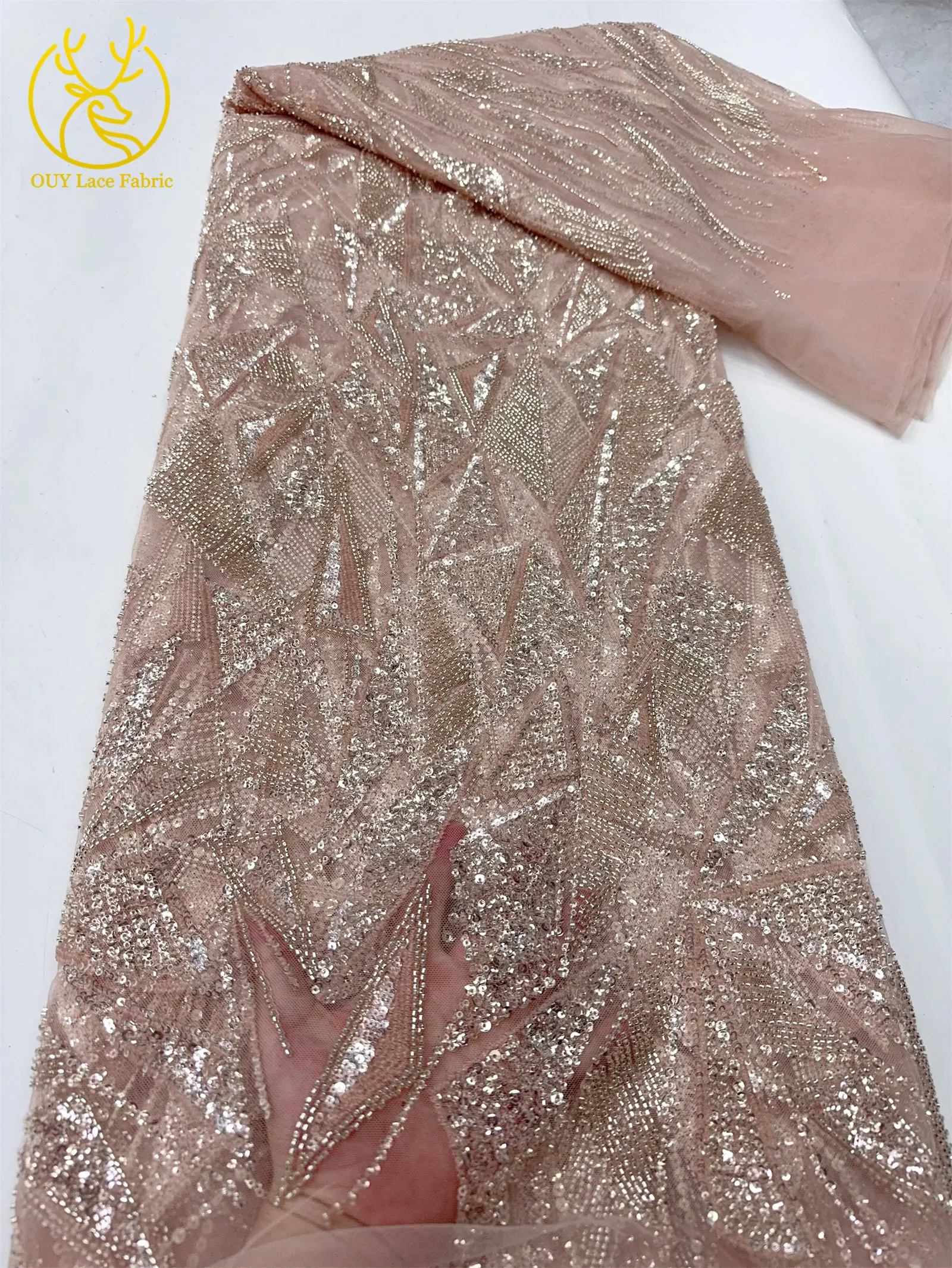 أحدث الترتر الأفريقي مطرز تول العريس أقمشة الدانتيل الفاخرة الفرنسية الترتر أقمشة الدانتيل النيجيري السيدات فساتين الحفلات الخياطة