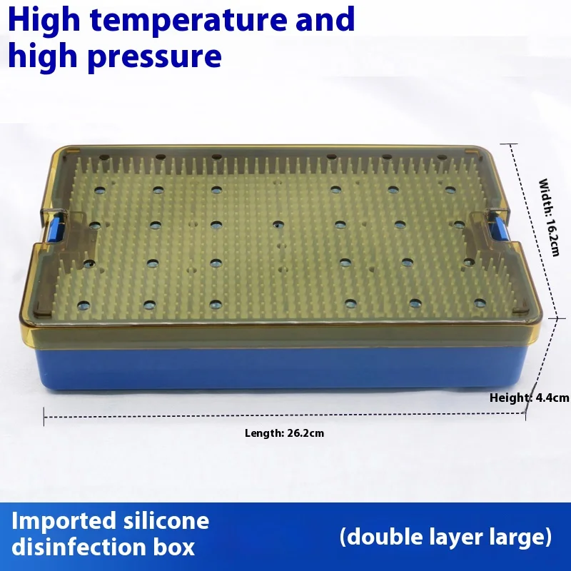 Silicone Sterilization Tray Case Box Ophthalmic Dental Instruments Disinfection Box