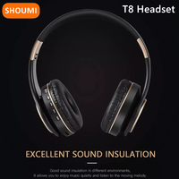 Large Cheap Headphones T8 Wireless Earphones Bluetooth Headset Stereo Helmet Noise Cancelling Stereo with Mic for Smart Phones